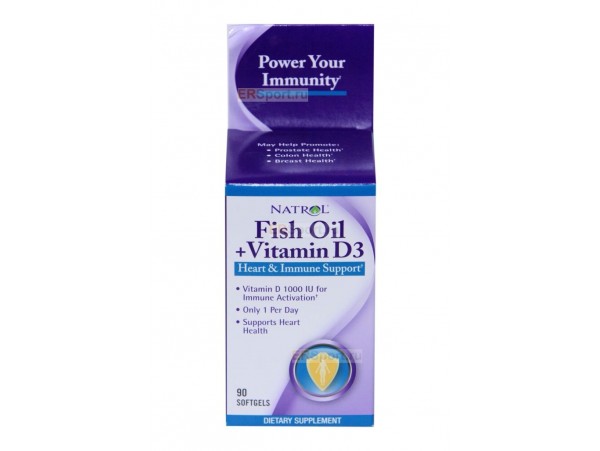 Natrol Fish Oil Vitamine D3 (90 капс)